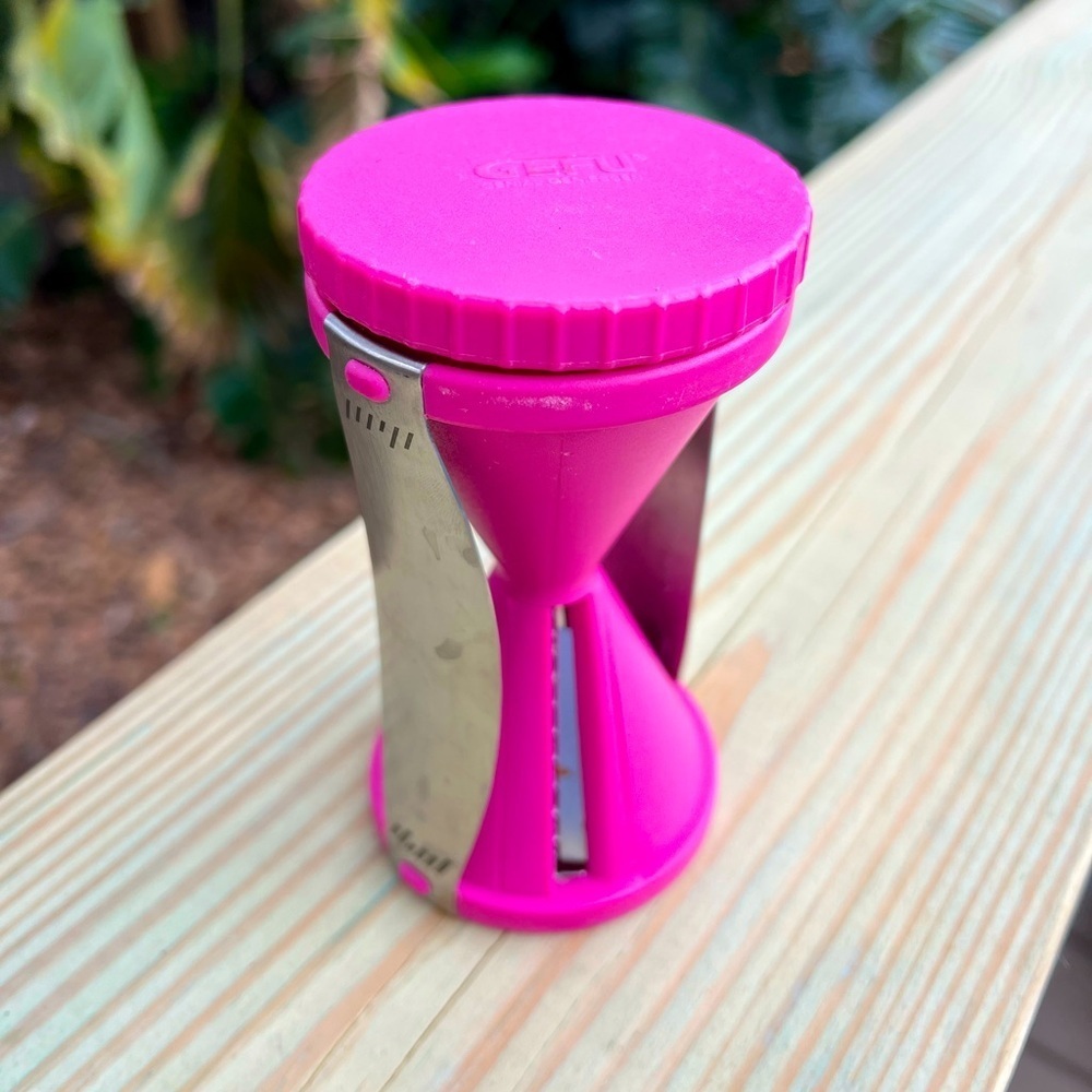 GEFU Pink Spiral Vegetable Cutter - Zoodle Maker for Healthy Meals